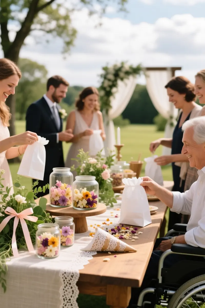 10. Eco-Friendly Dried Flower Confetti Bar