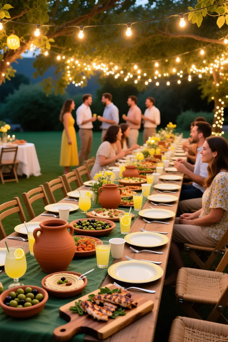 12. Al Fresco Mediterranean Mezze Feast
