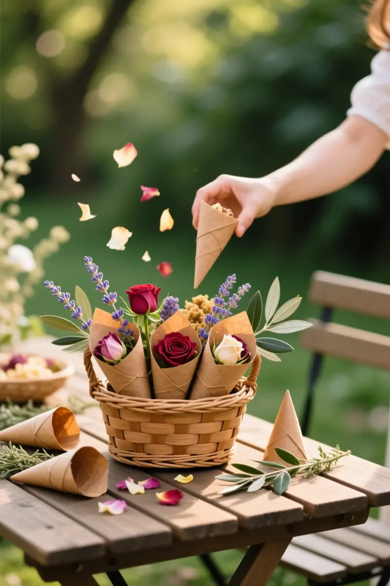 12. Biodegradable Petal Toss Bar