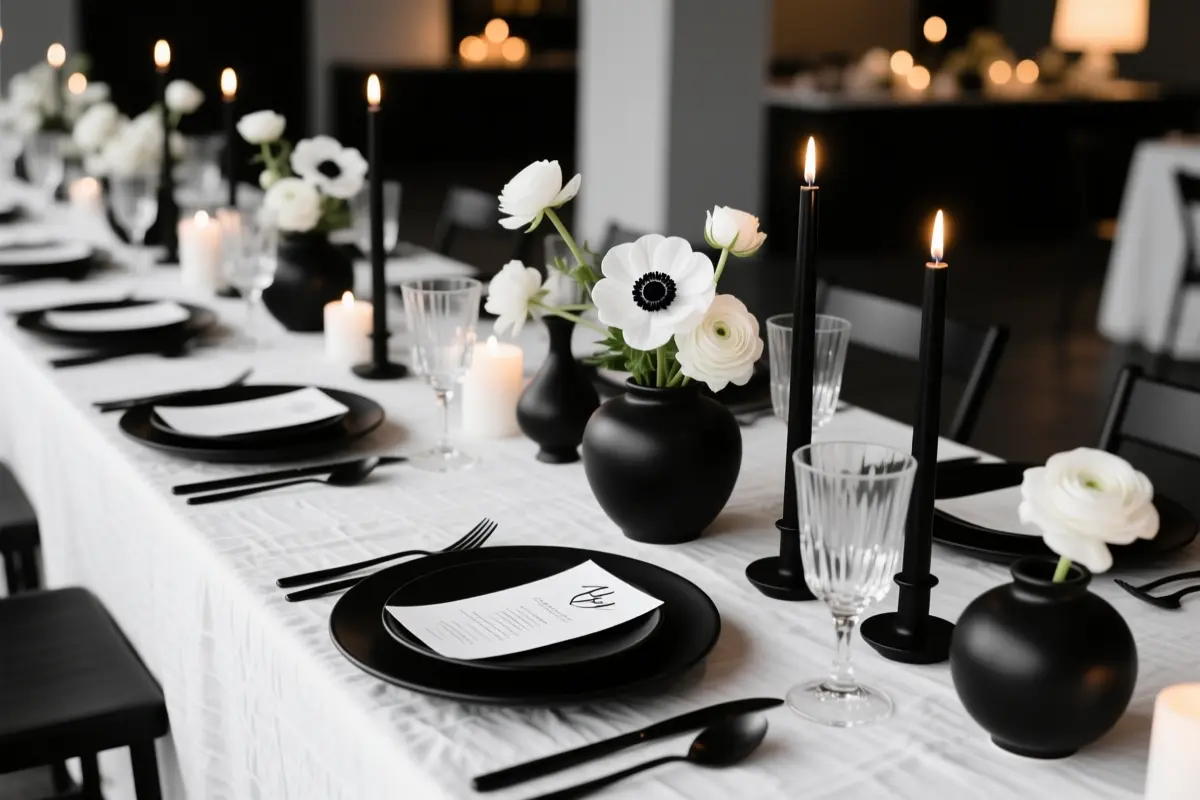 14 Modern Black and White Wedding Ideas for an Elegant Celebration