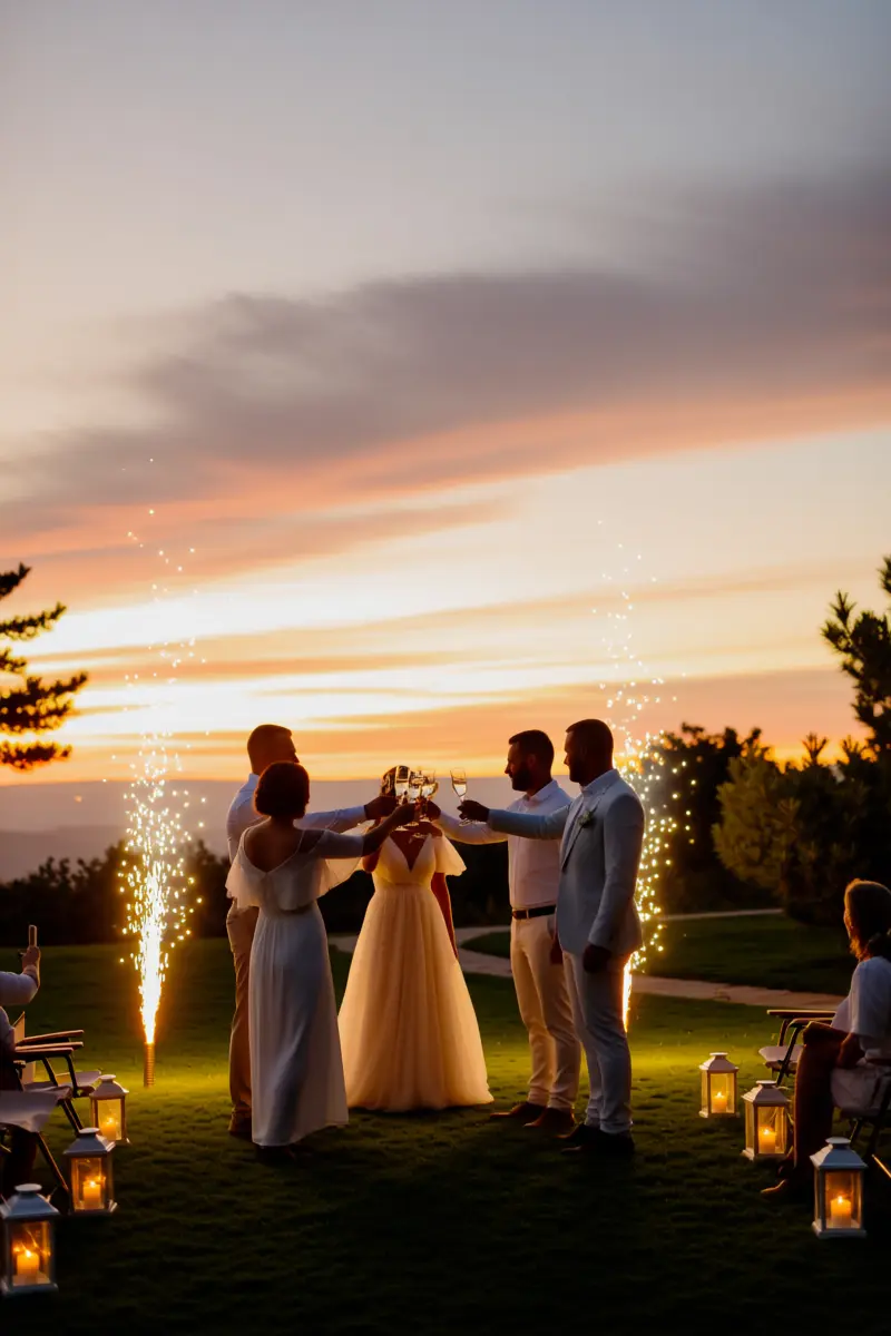 14. Golden Hour Sunset Toast