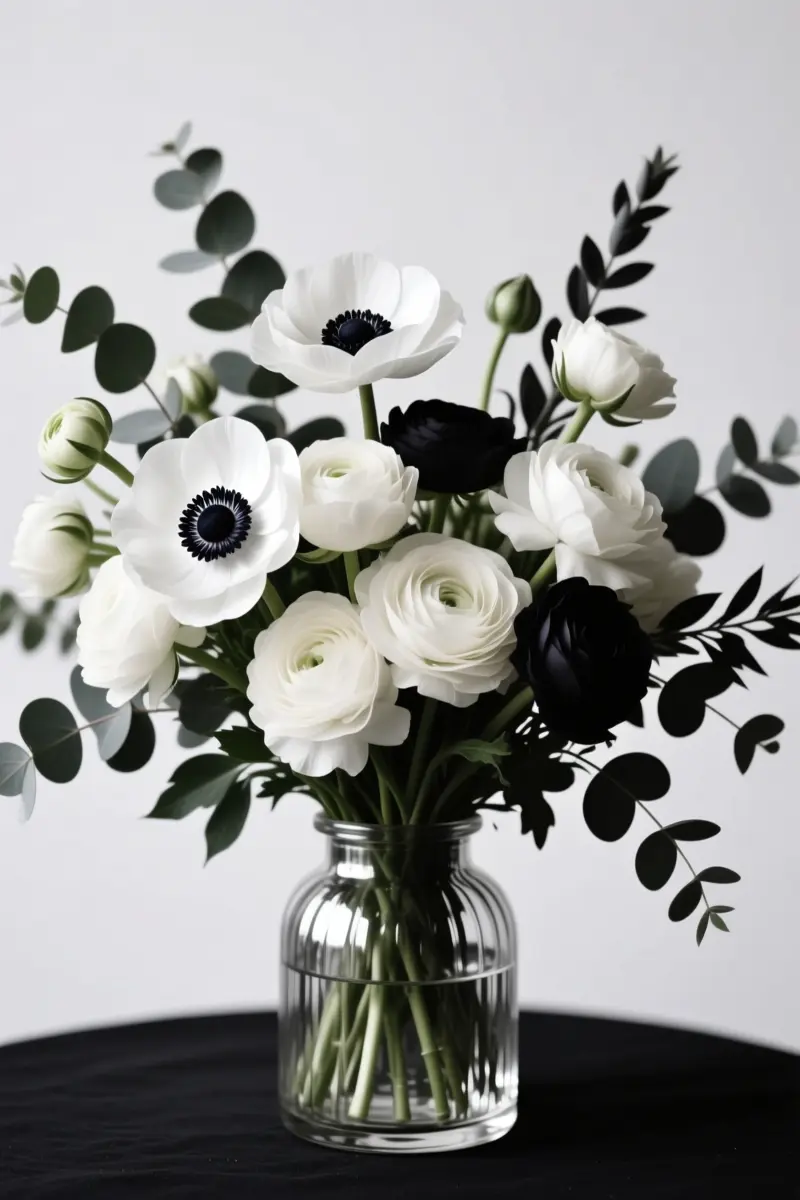 3. Elegant White Anemone Floral Arrangements