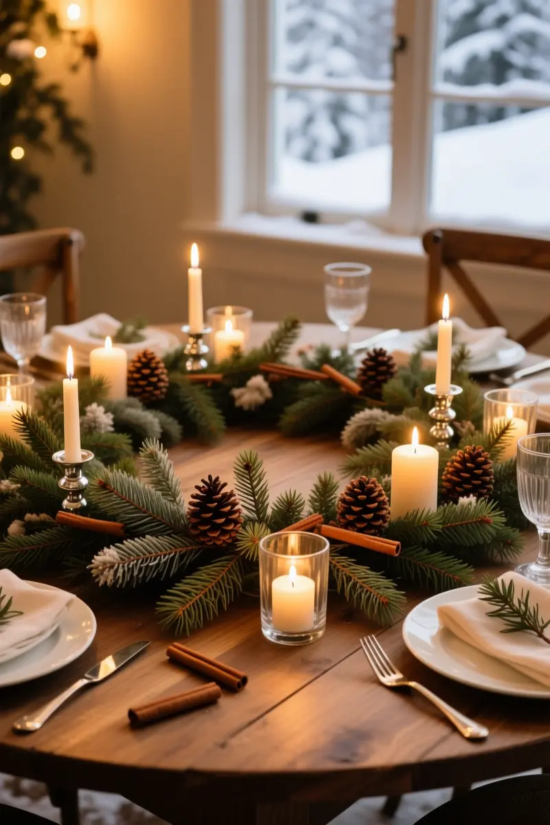 5. Tablescapes Dominated by Pine, Cedar, and Spruce