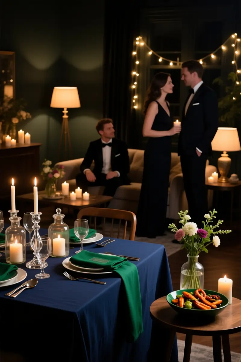 7. Moody Candlelit Dinner Party