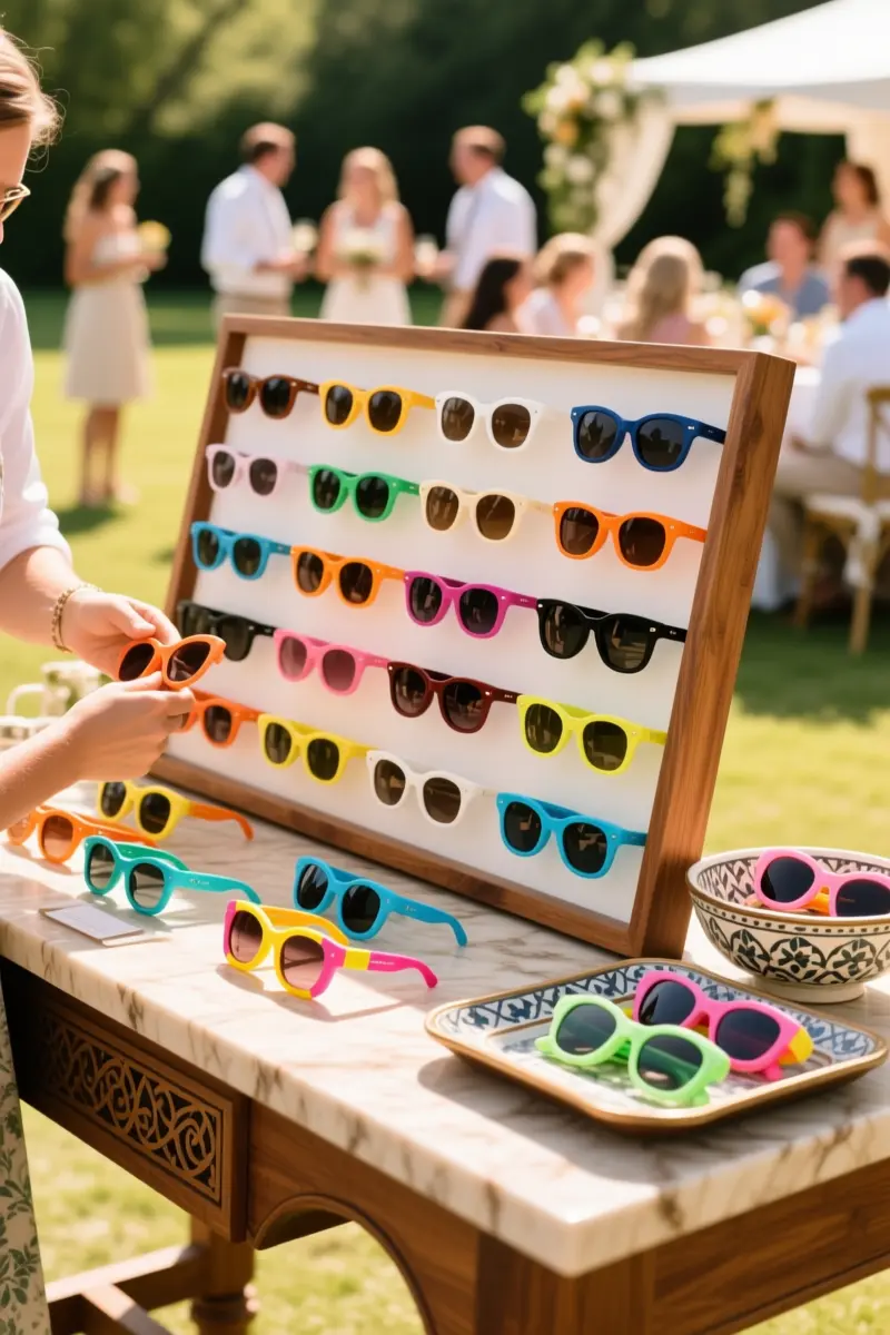 8. Personalized Sunglasses Bar