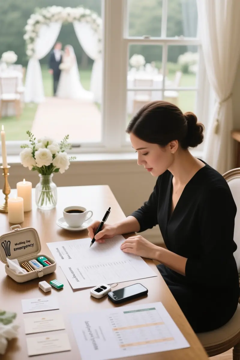 Step 7: Finalize the Day-Of Run Sheet and Wedding Day Emergency Checklist