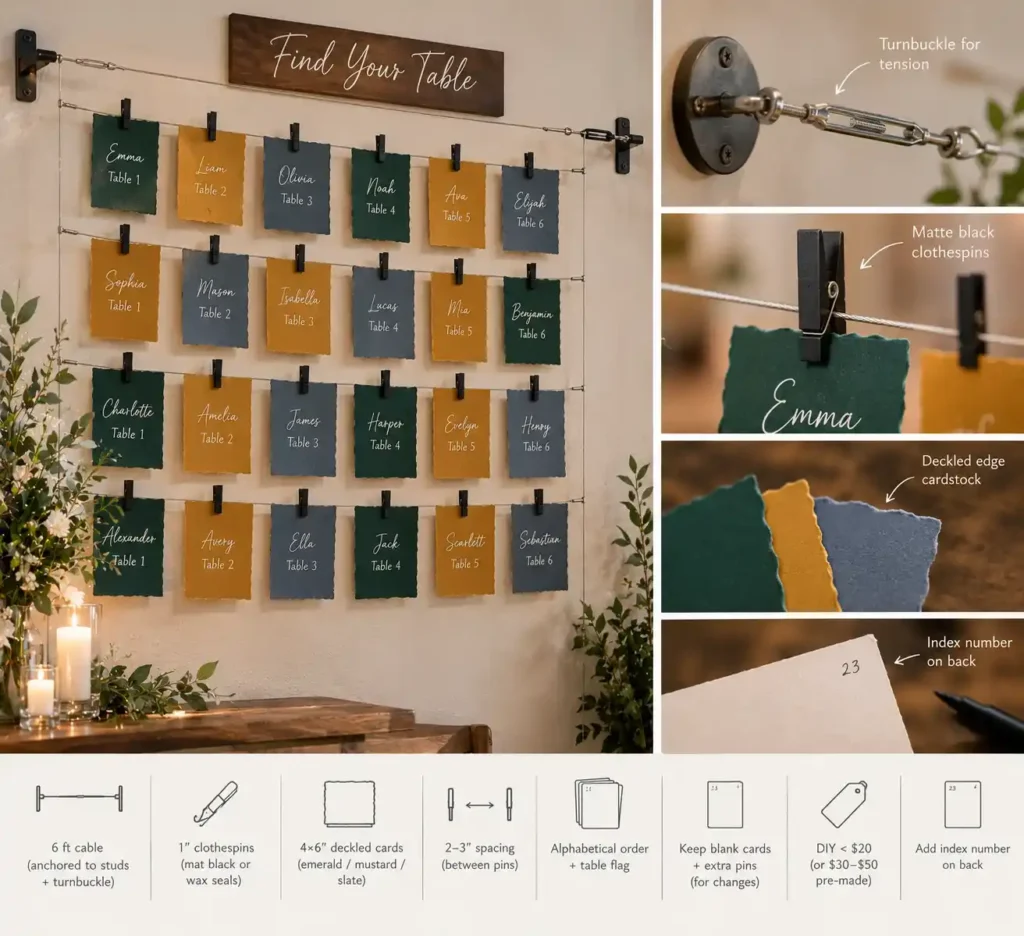 DIY Wedding Seating Chart Guide