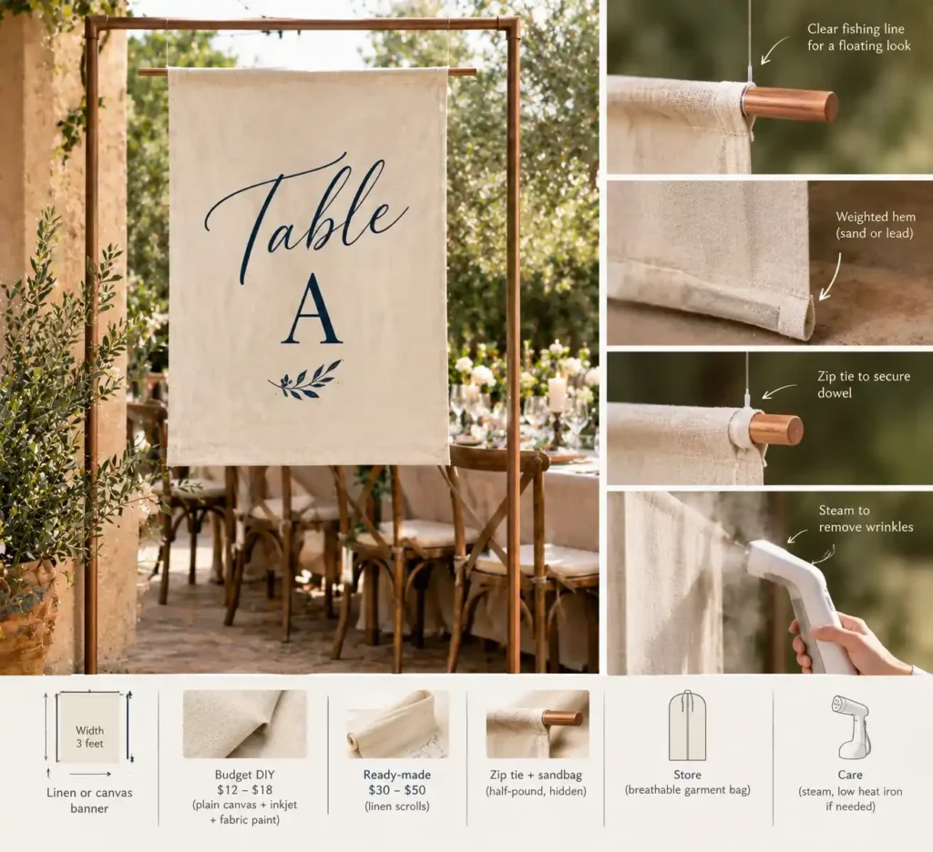 Elegant Floating Wedding Banner DIY Guide