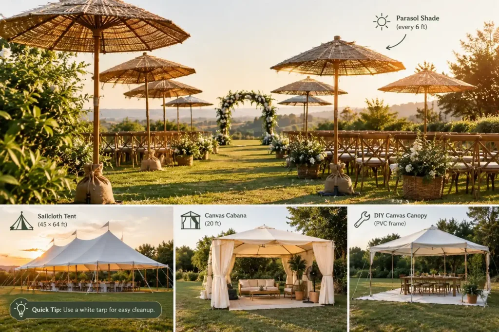 Golden Garden Wedding Shade Guide