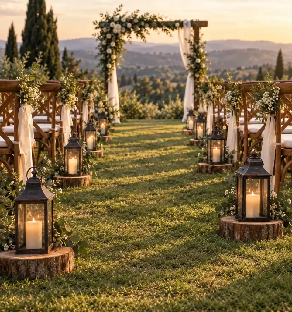Thick Wood Slices with Weighted Lanterns