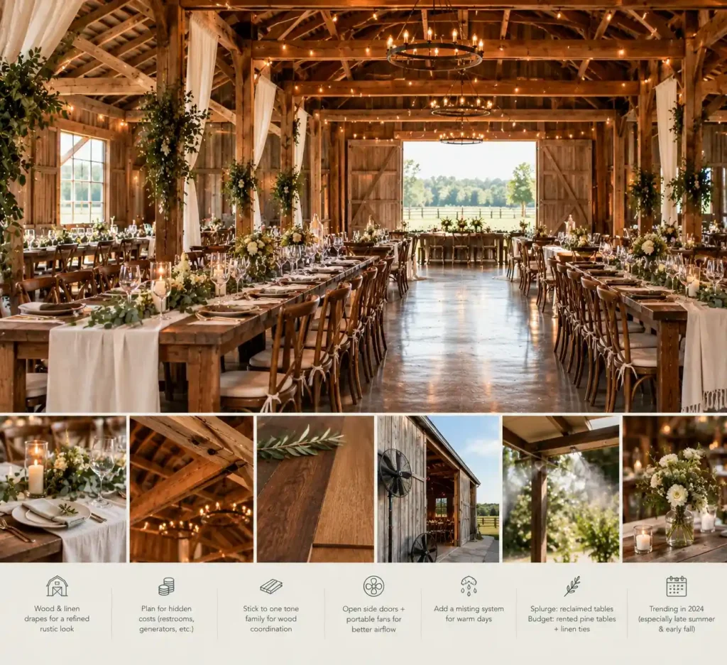 Rustic Barn Wedding Reception Guide