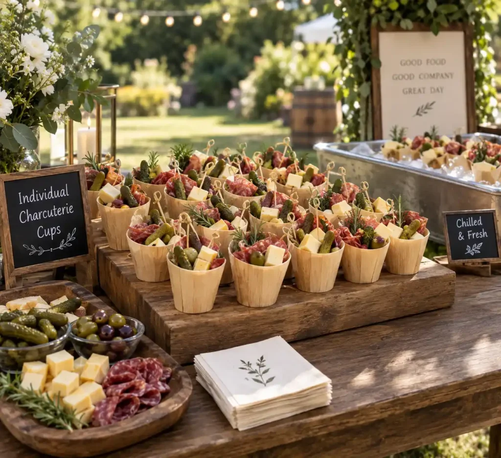Rustic Garden Charcuterie Display