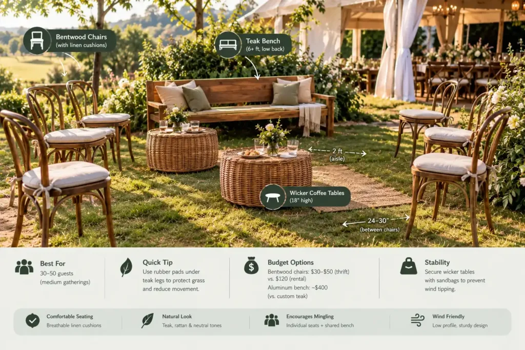Rustic Garden Event Lounge Guide