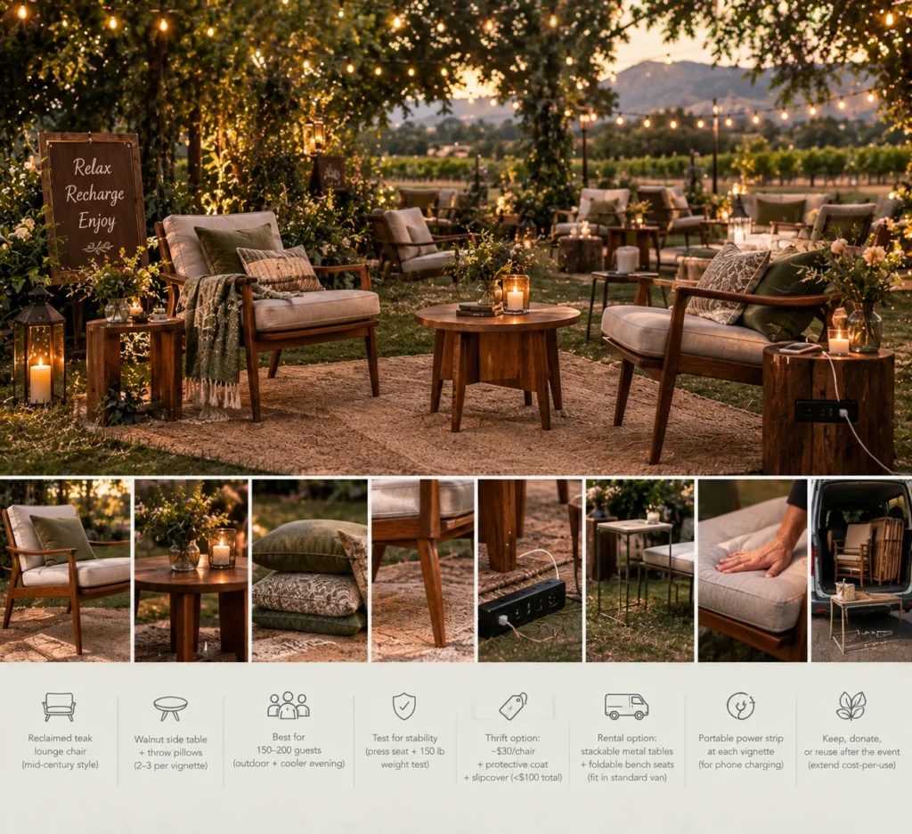 Rustic Garden Wedding Lounge Guide