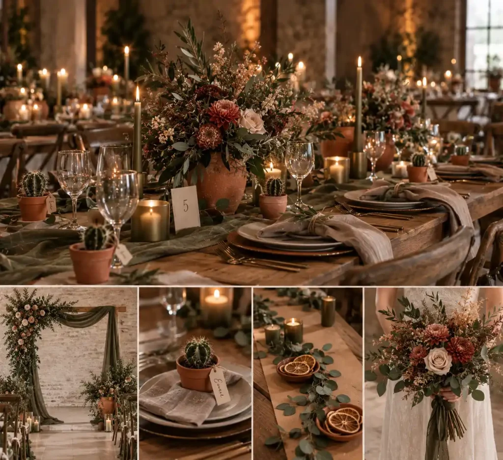 Rustic Terracotta Wedding Moodboard