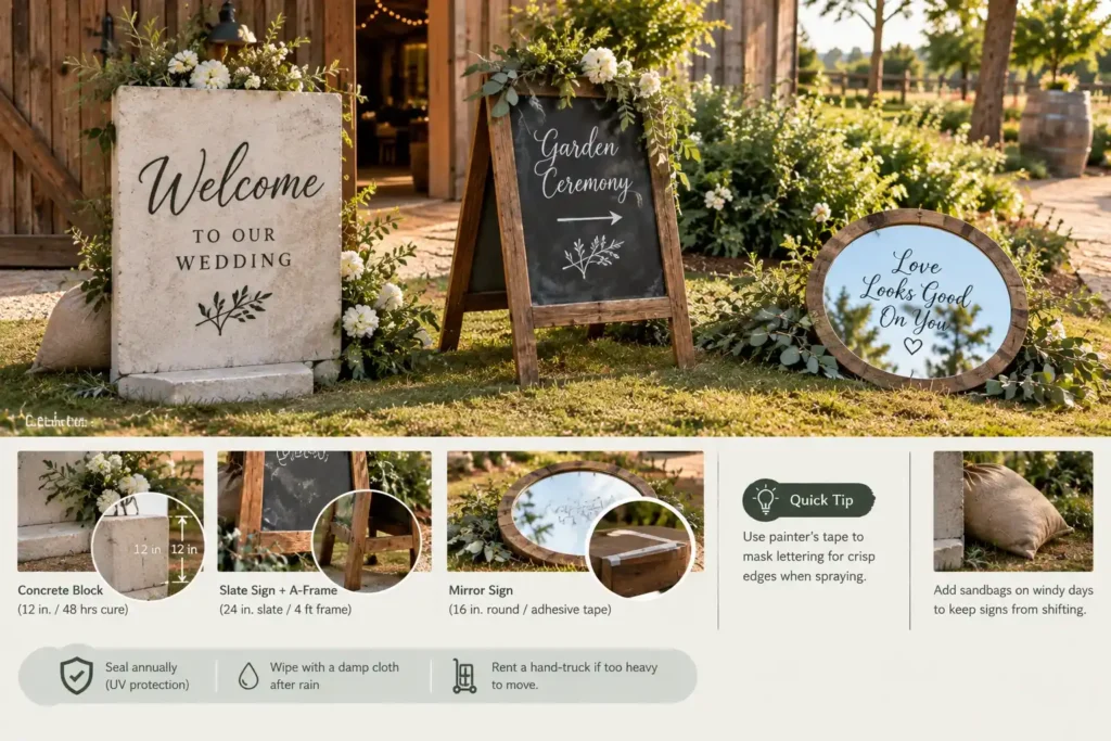 Rustic Wedding Signage Guide