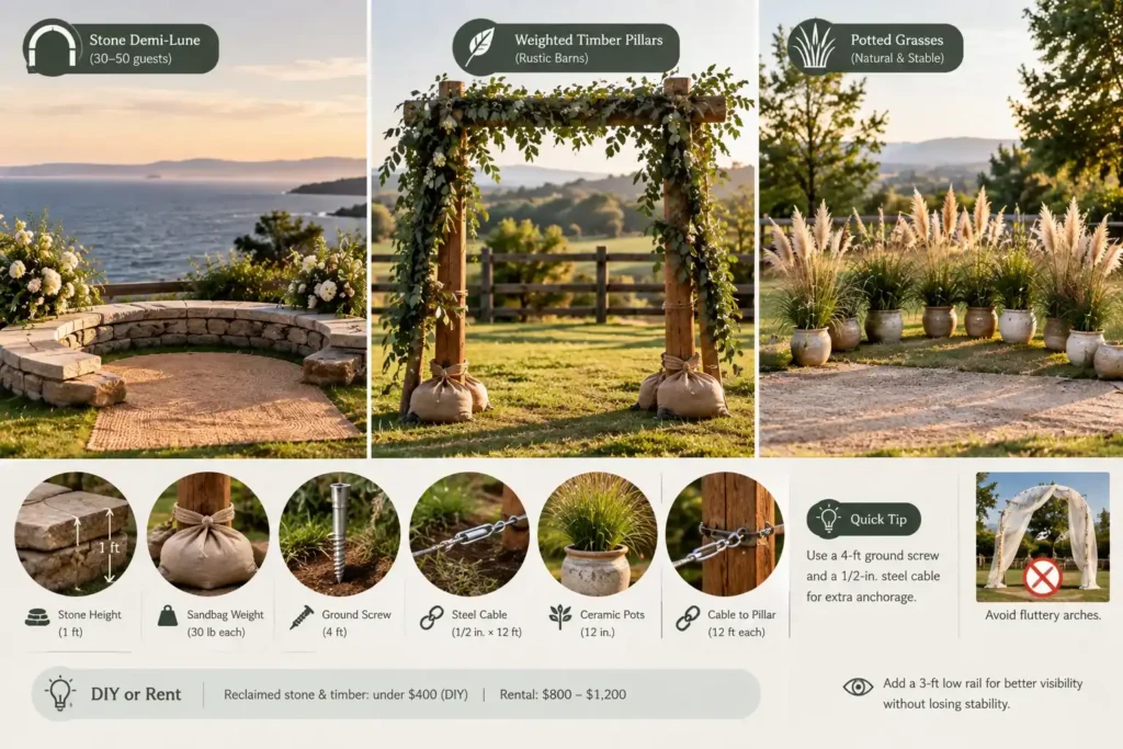 Stable Outdoor Wedding Arch Alternatives