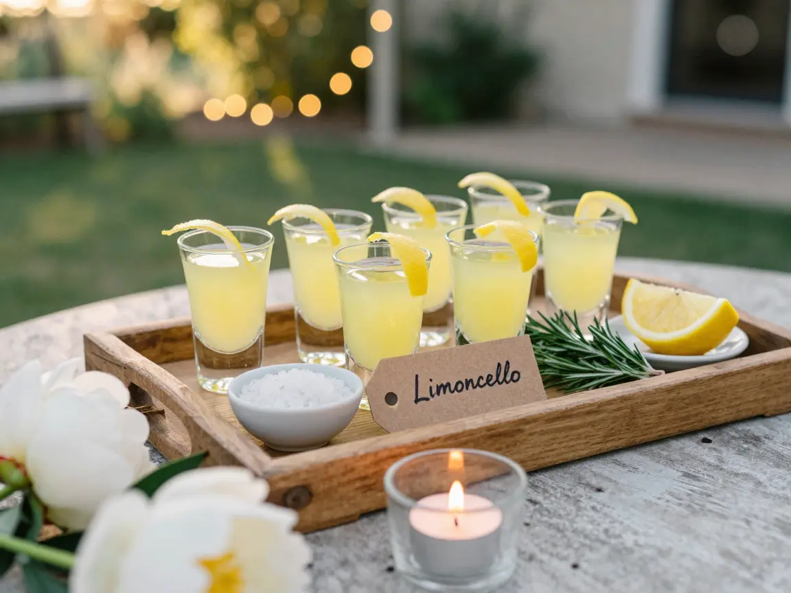 14. Homemade Limoncello Shooters