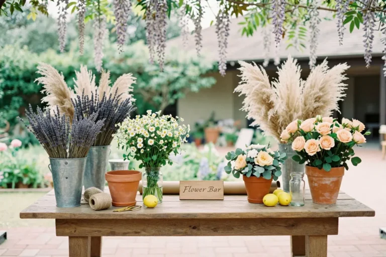 14 Practical Flower Bar Ideas for Your Next Event (That Don't Wilt or Waste Money)