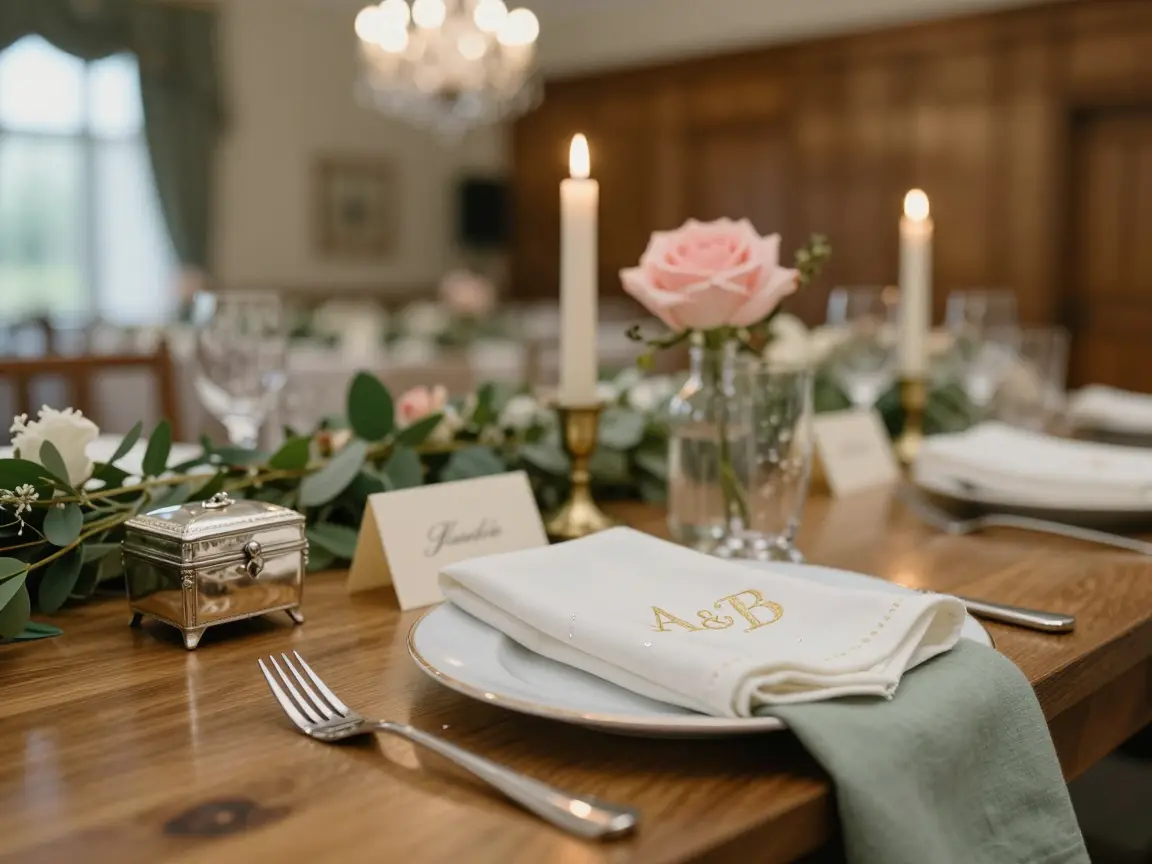 17. Monogrammed Linen Handkerchiefs