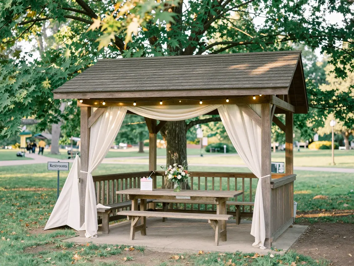 2. Public Park Pavilion Ceremony with Municipal Permits