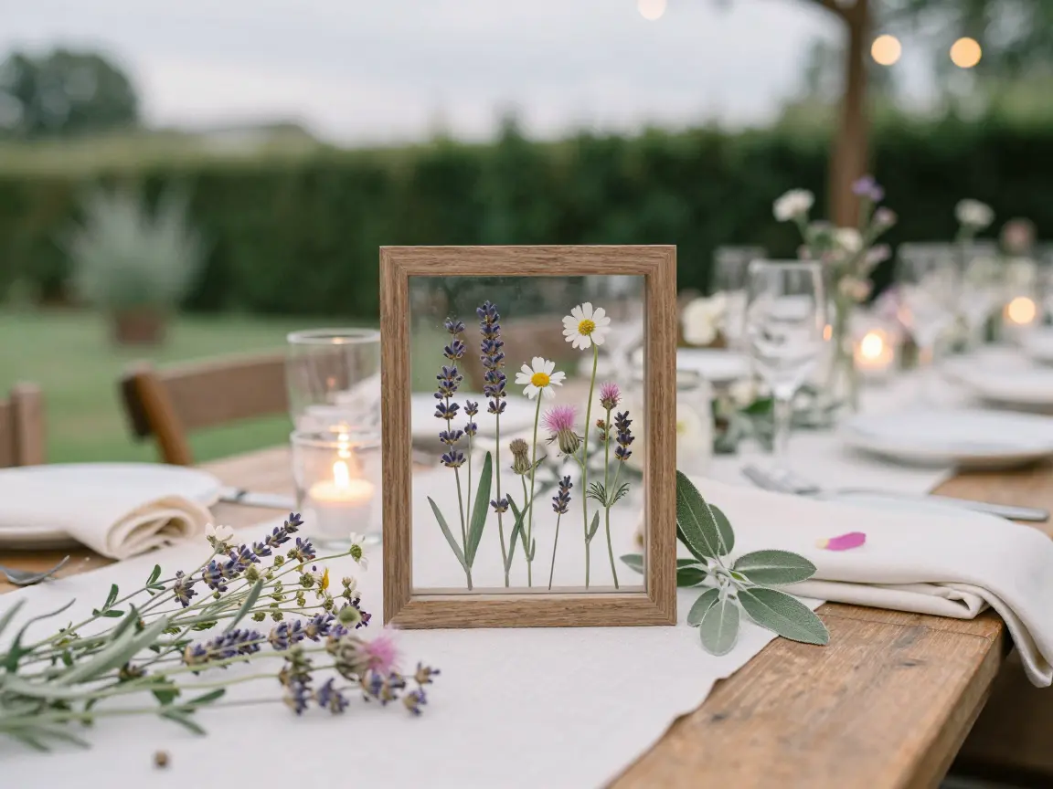 5. Pressed Wildflower Floating Frames
