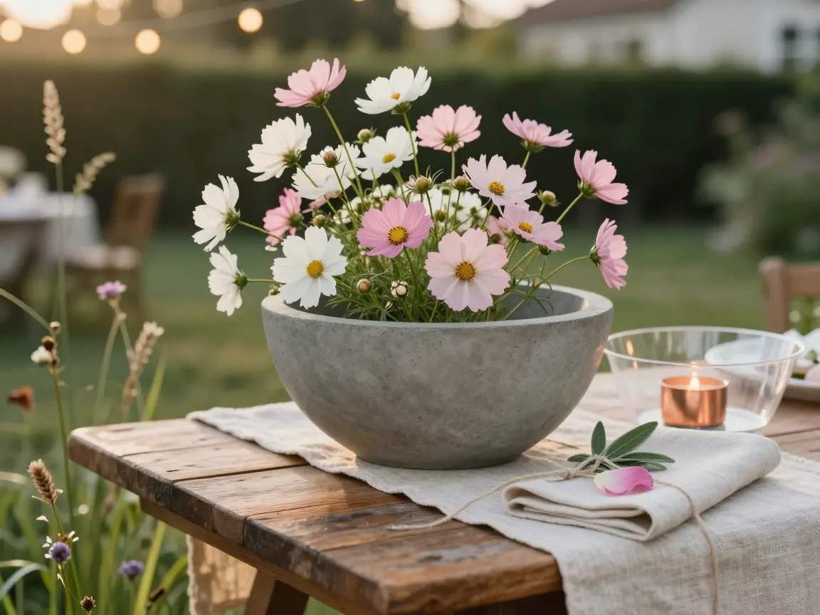 8. Concrete Geometric Vessels with Delicate Cosmos