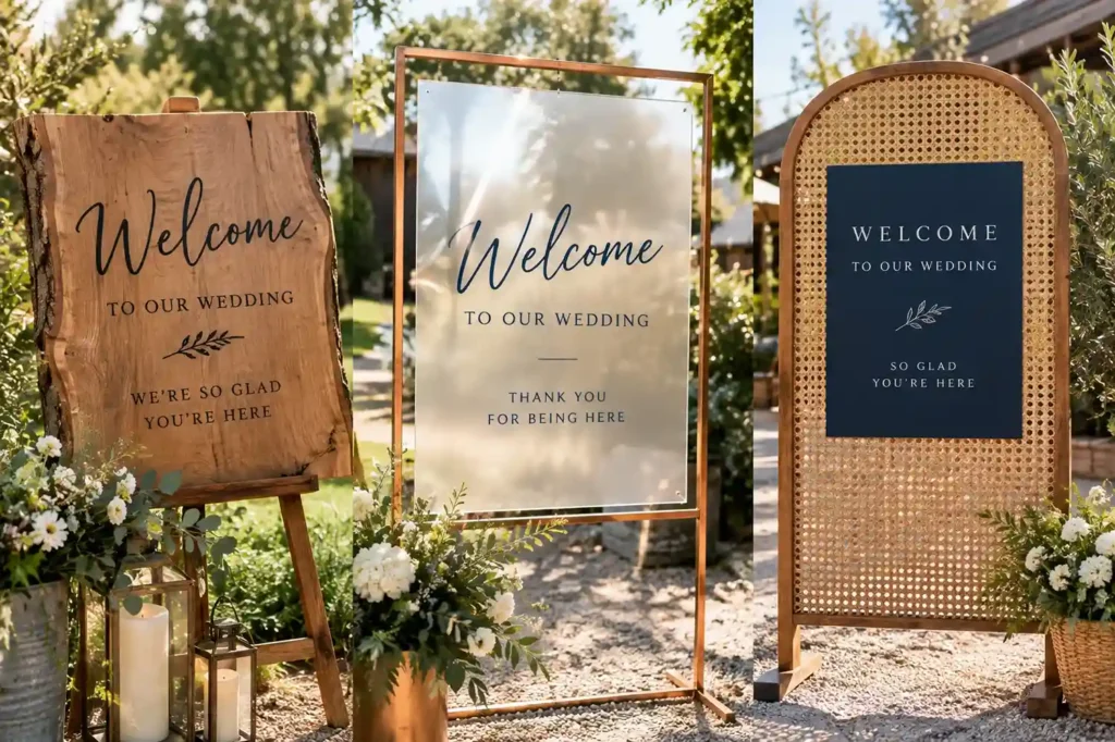 Wedding Welcome Sign Ideas!