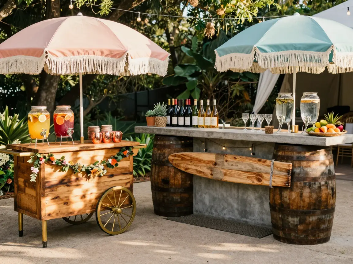 Bar & Beverage Setups (3 Ideas)