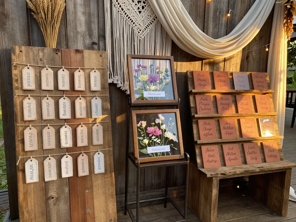 Escort Cards & Seating Charts (3 Ideas)